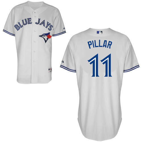 Kevin Pillar #11 MLB Jersey-Toronto Blue Jays Men's Authentic Home White Cool Base Baseball Jersey